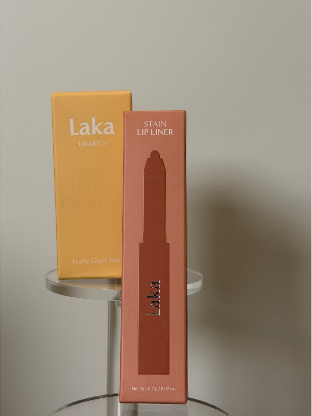 Laka Fruity Glam Tint + Stain Lip Liner Korean Makeup Duo NEW